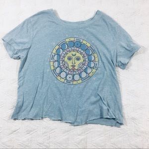 Zoe Liv Women S Moon Phase T-Shirt custom cropped